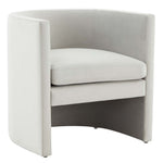 Safavieh Couture Rosabeth Curved Accent Chair - Light Grey