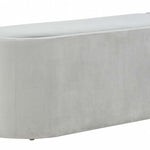 Safavieh Couture Rosabeth Curved Bench - Light Grey