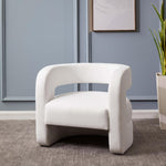 Safavieh Couture Anissa Barrel Back Accent Chair - White