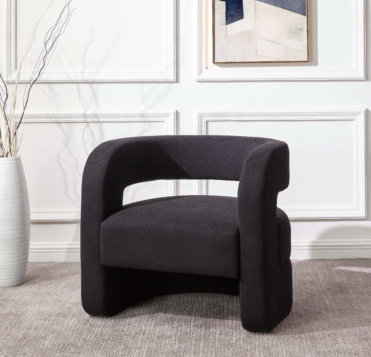 Safavieh Couture Anissa Barrel Back Accent Chair