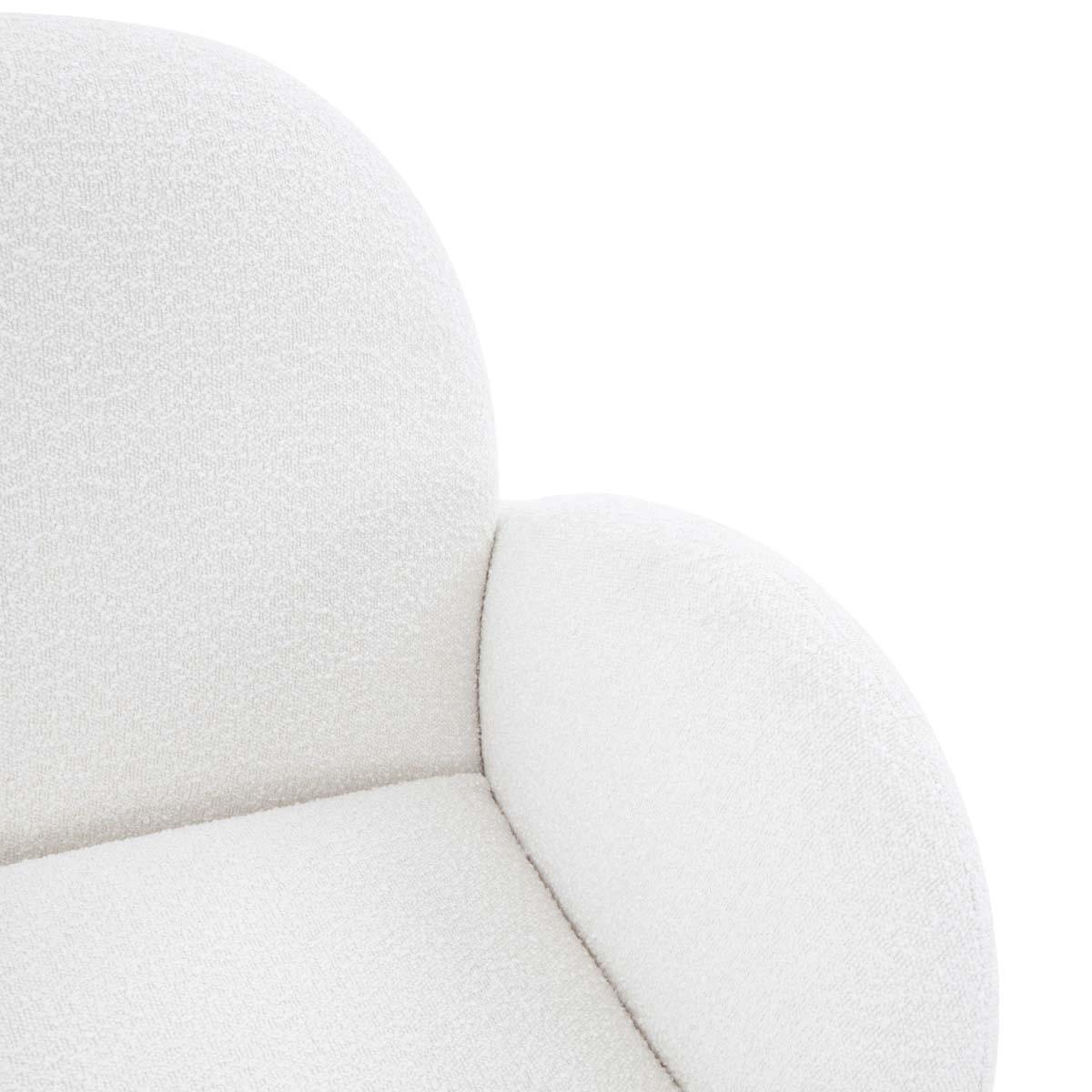 Safavieh Couture Crystalyn Boucle Accent Chair - Ivory / Black