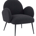 Safavieh Couture Crystalyn Boucle Accent Chair - Black / Black