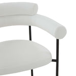 Safavieh Couture Jaslene Curved Back Dining Chair - White / Black
