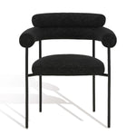 Safavieh Couture Jaslene Curved Back Dining Chair - Black / White