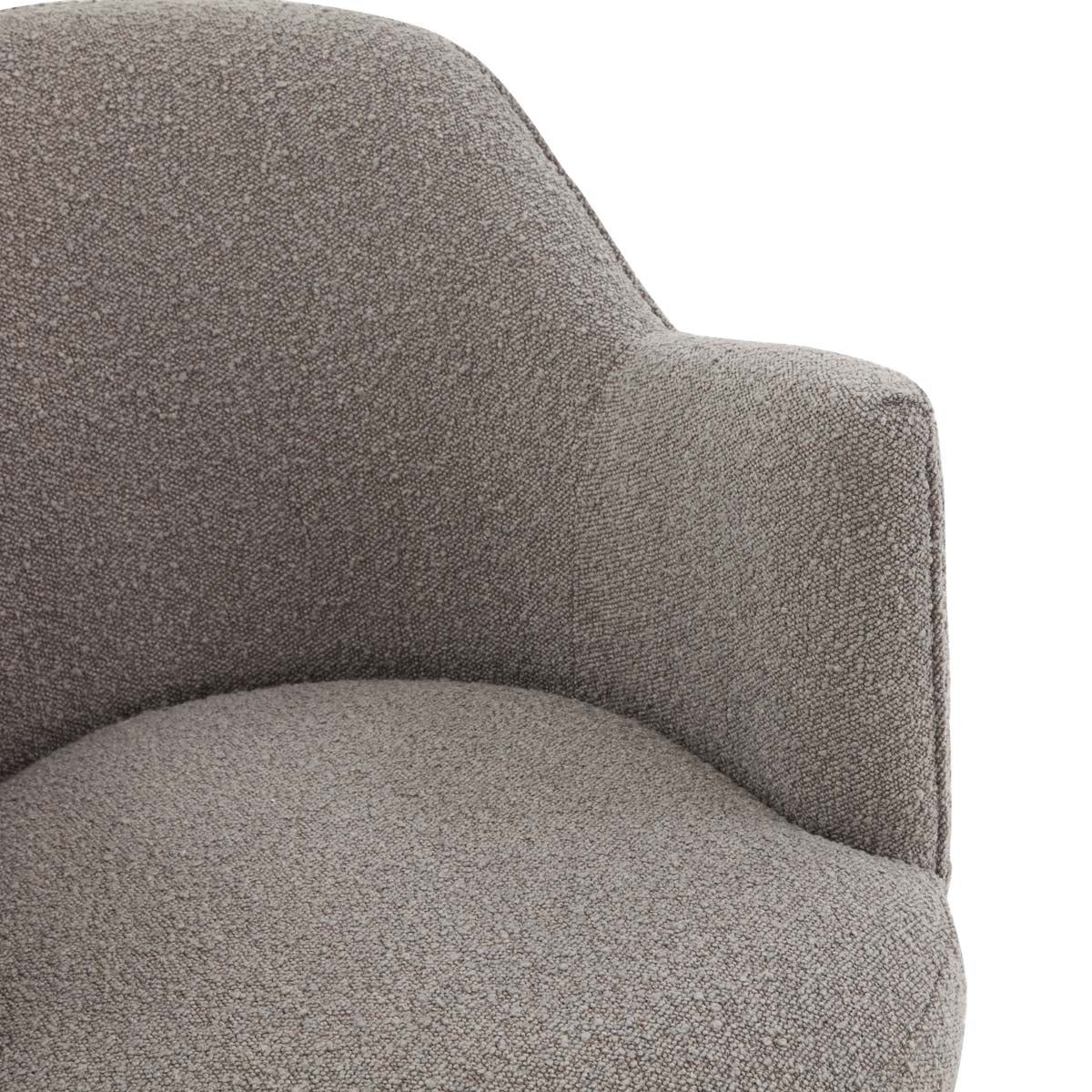Safavieh Couture Christian Boucle Swivel Accent Chair - Light Grey