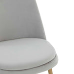 Safavieh Couture Rynaldo Upholstered Dining Chair - Light Grey / Gold