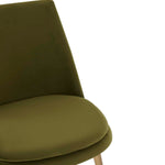 Safavieh Couture Rynaldo Upholstered Dining Chair - Olive Green / Gold