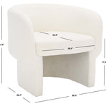 Safavieh Couture Kellyanne Boucle Modern Accent Chair - Ivory