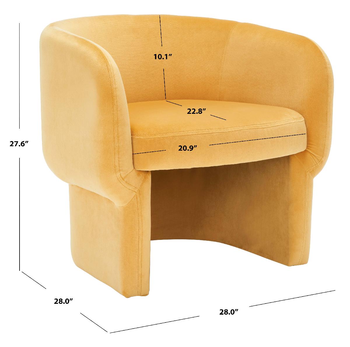Safavieh Couture Kellyanne Boucle Modern Accent Chair - Mustard
