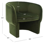 Safavieh Couture Kellyanne Boucle Modern Accent Chair - Forest Green