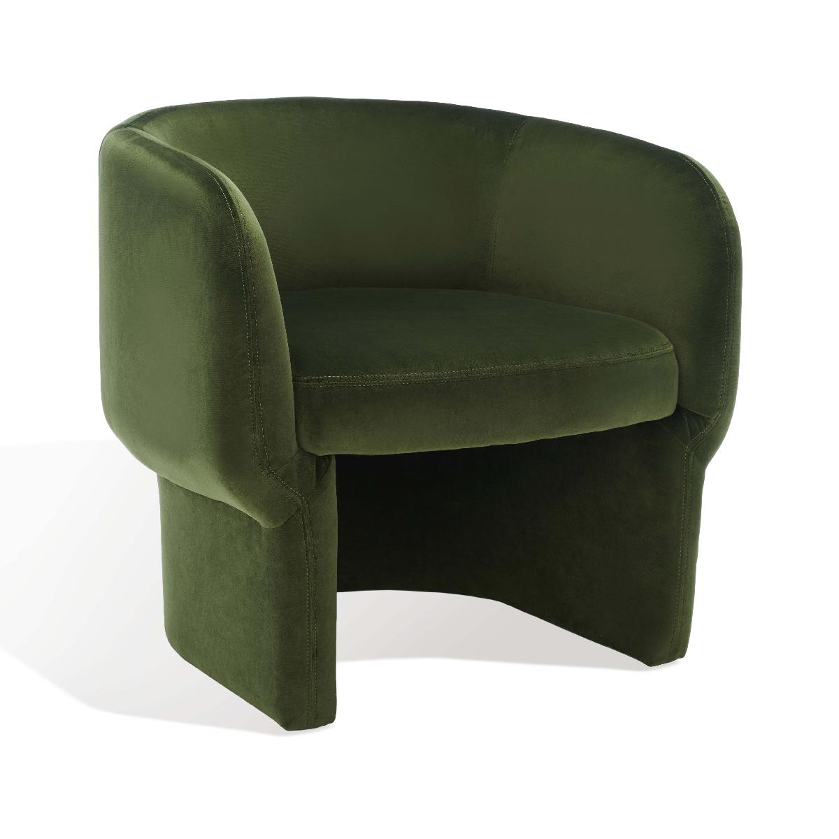 Safavieh Couture Kellyanne Boucle Modern Accent Chair - Forest Green
