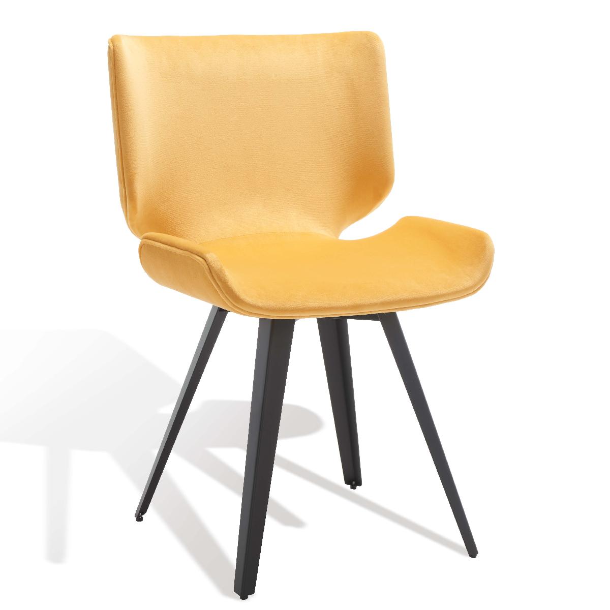 Safavieh Couture Matty Scandinavian Dining Chair - Mustard