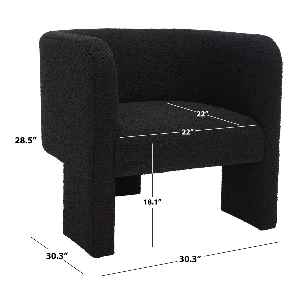 Safavieh Sammie 3 Leg Accent Chair , SFV5034