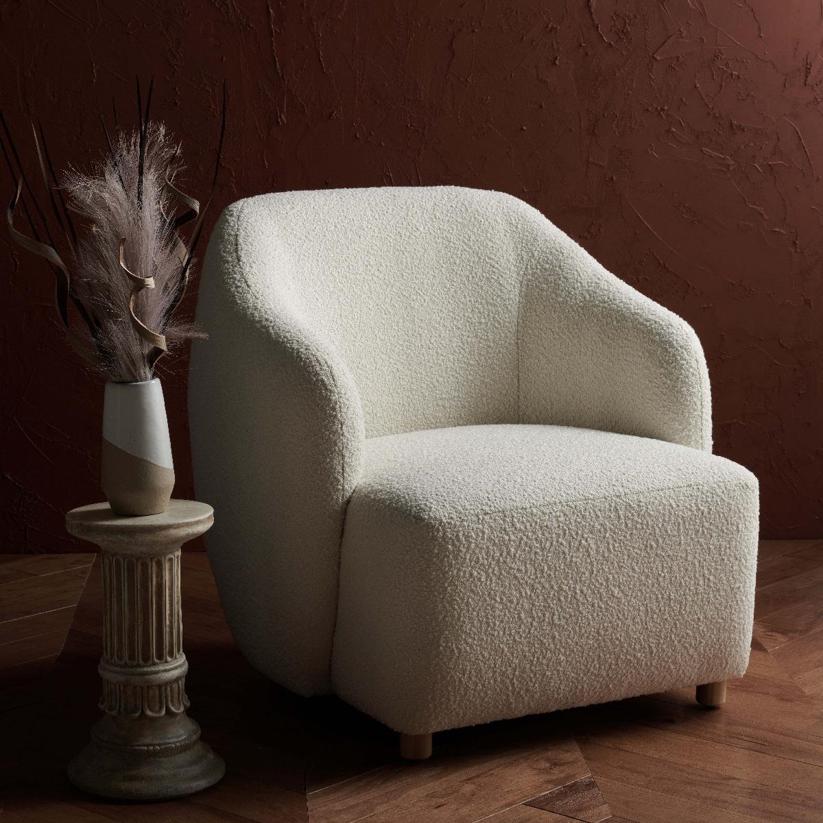 Safavieh Couture Fabiano Boucle Accent Chair