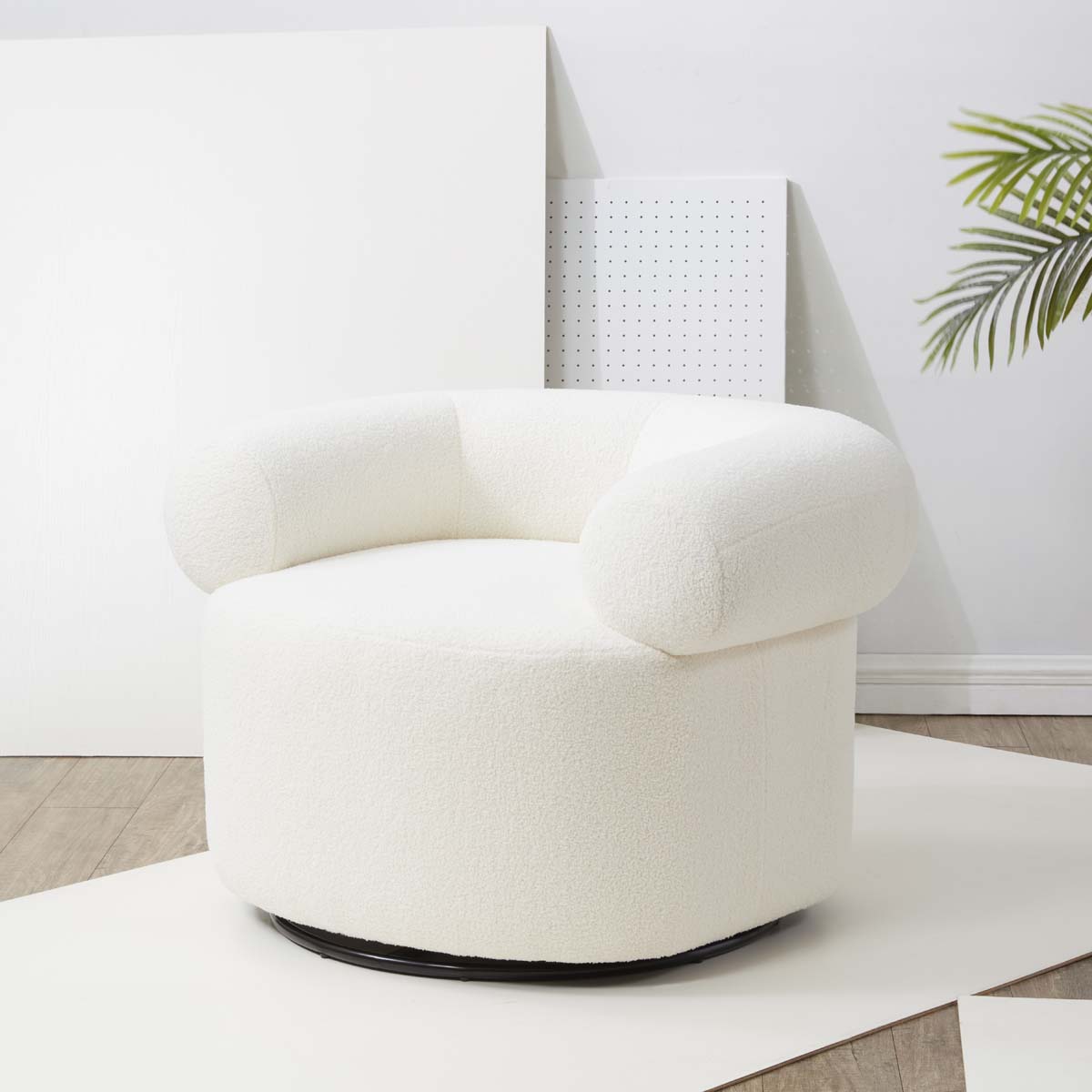 Safavieh Couture Sadie Swivel Accent Chair - Ivory
