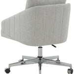 Safavieh Couture Blayke Adjustable Desk Chair - Light Grey / Silver