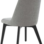 Safavieh Couture Sandralynn Linen Dining Chair - Grey / Black