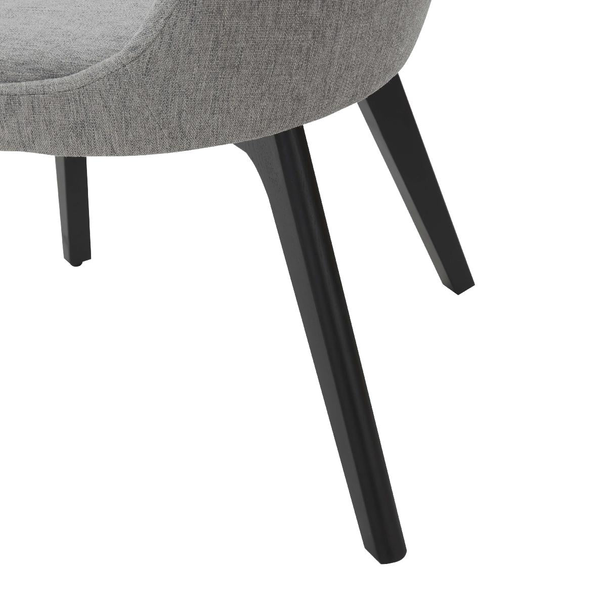 Safavieh Couture Sandralynn Linen Dining Chair - Grey / Black