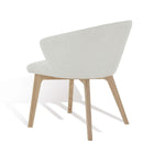 Safavieh Couture Wynonna Linen Dining Chair - Ivory / Natural