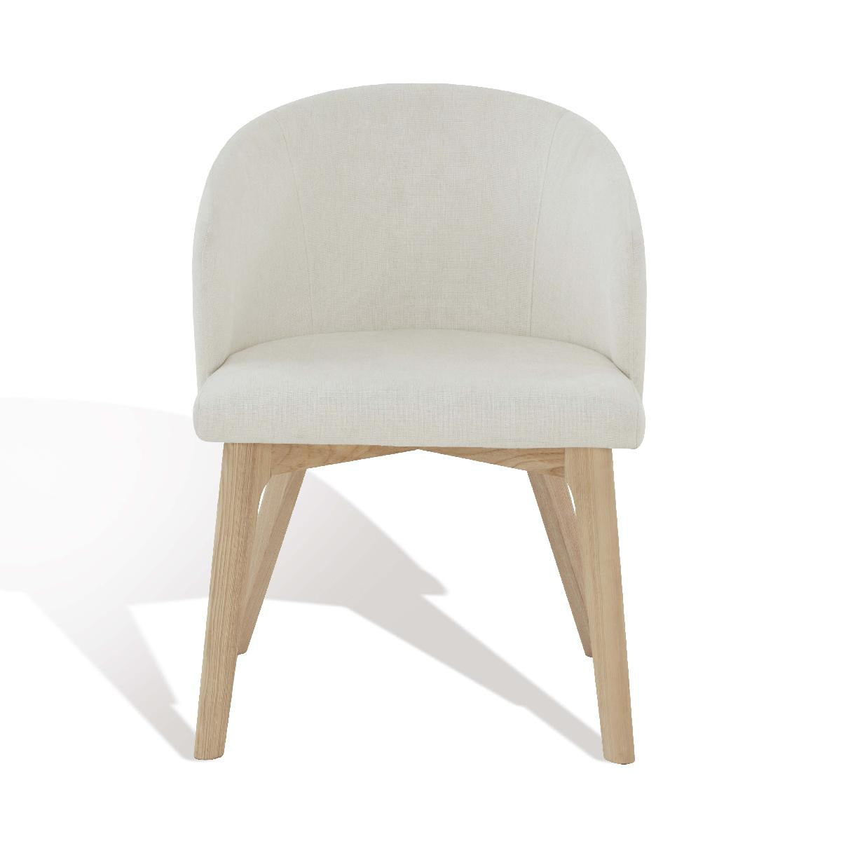 Safavieh Couture Wynonna Linen Dining Chair - Ivory / Natural