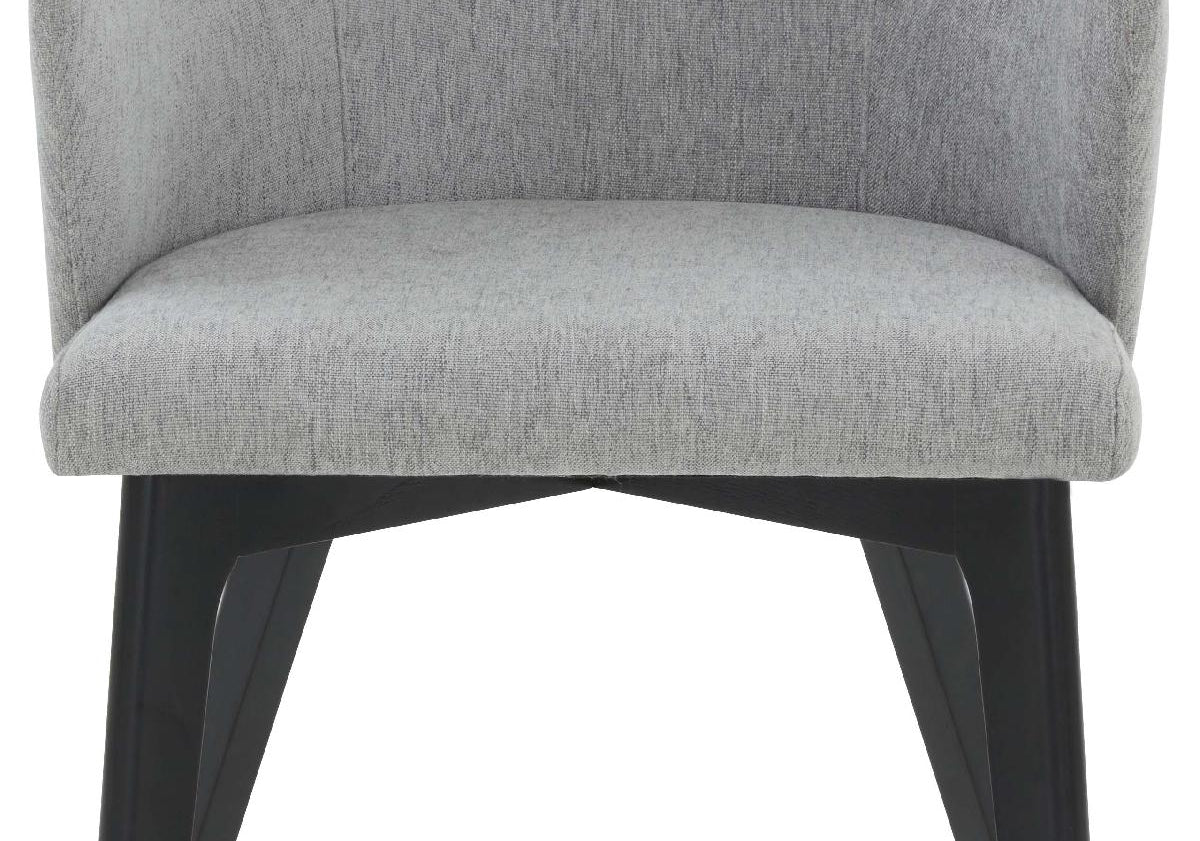 Safavieh Couture Wynonna Linen Dining Chair - Grey / Black