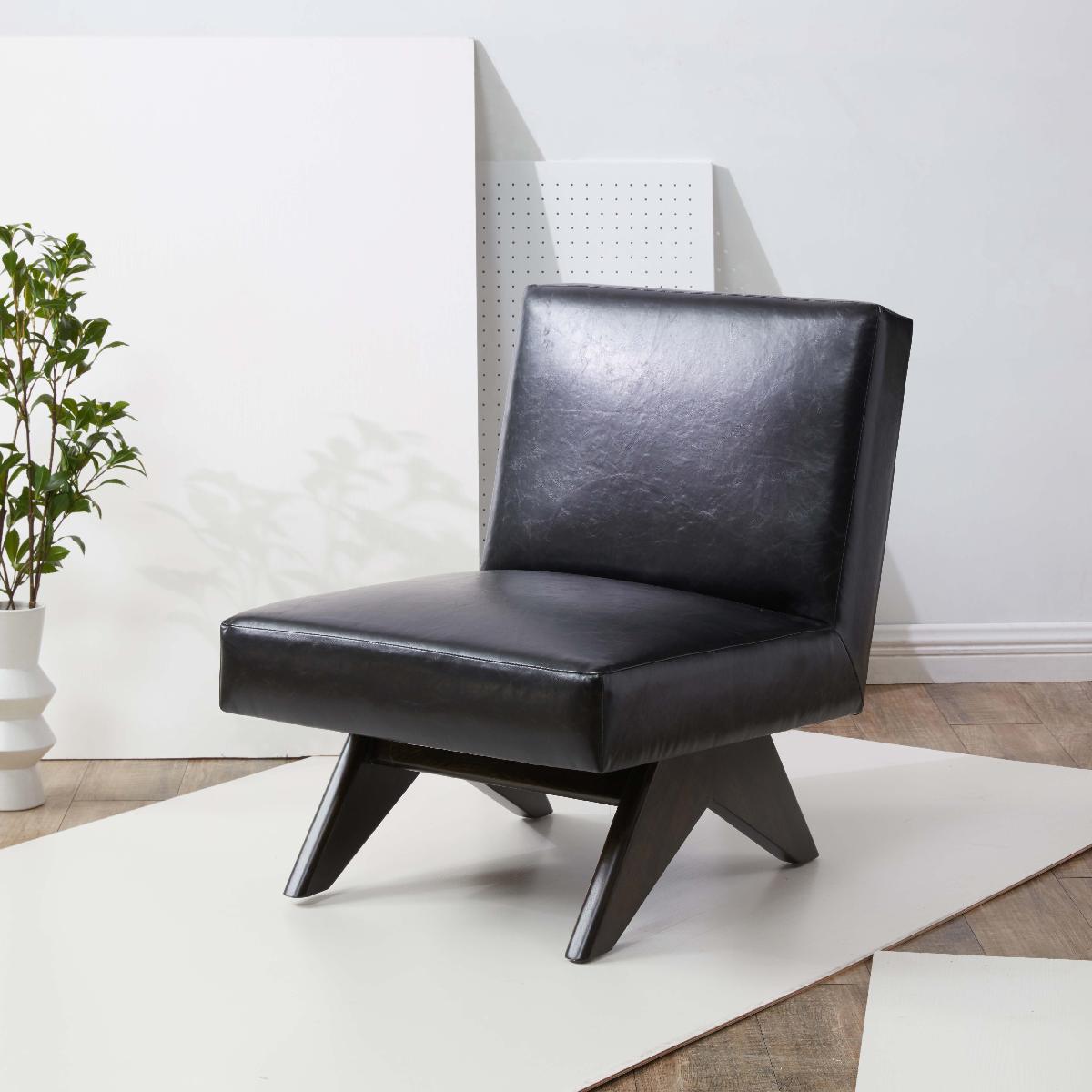 Safavieh Couture Deasha Vegan Leather Accent Chair