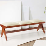 Safavieh Couture Rosselli Vegan Leather And Wood Bench