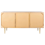 Safavieh Couture Titan Gold Inlayed Cement Sideboard - Natural Mango / Brass / Cement