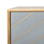 Safavieh Couture Titan Gold Inlayed Cement Sideboard - Natural Mango / Brass / Cement