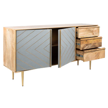 Safavieh Couture Titan Gold Inlayed Cement Sideboard