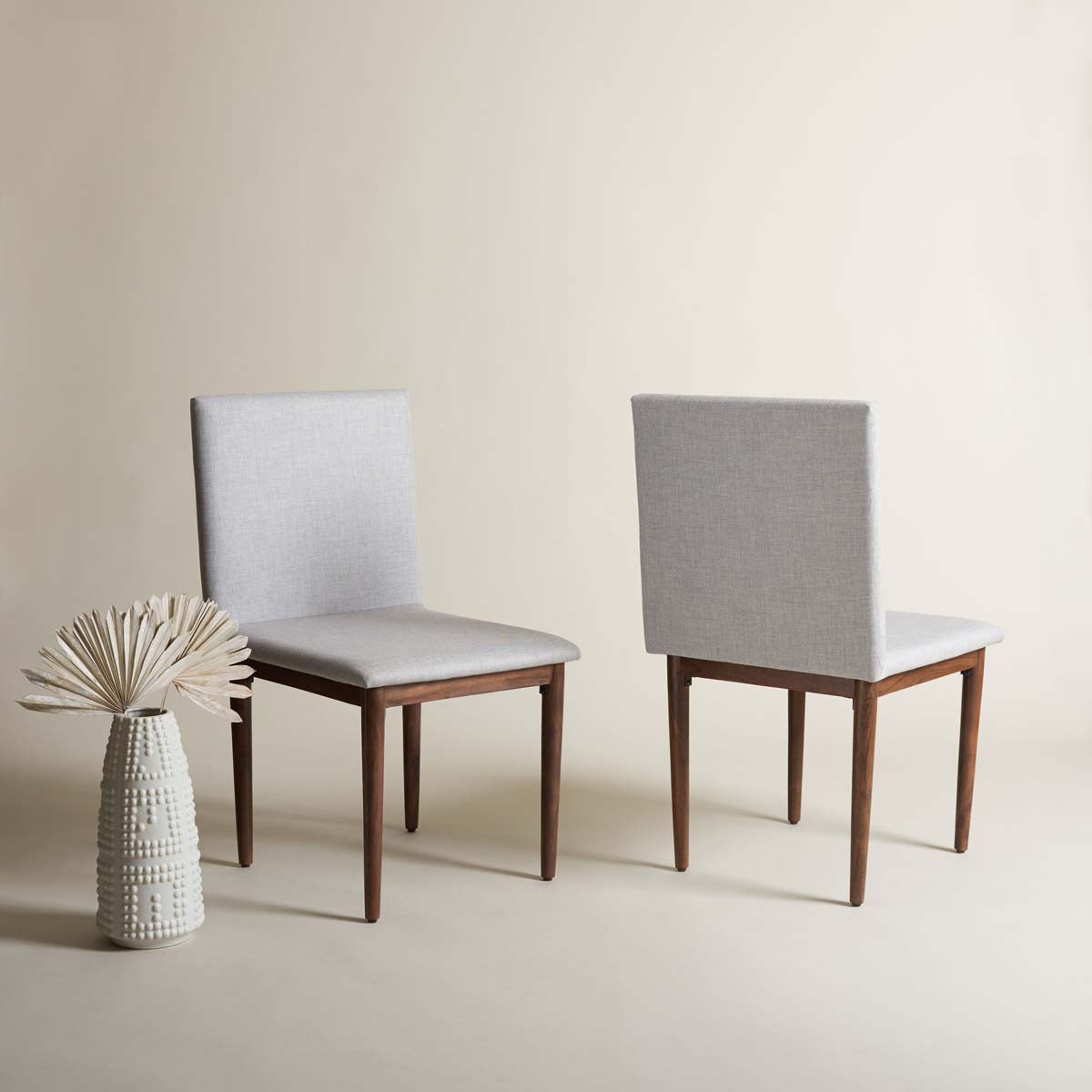 Safavieh Couture Milana Dining Chair (Set of 2) - Walnut / Light Grey
