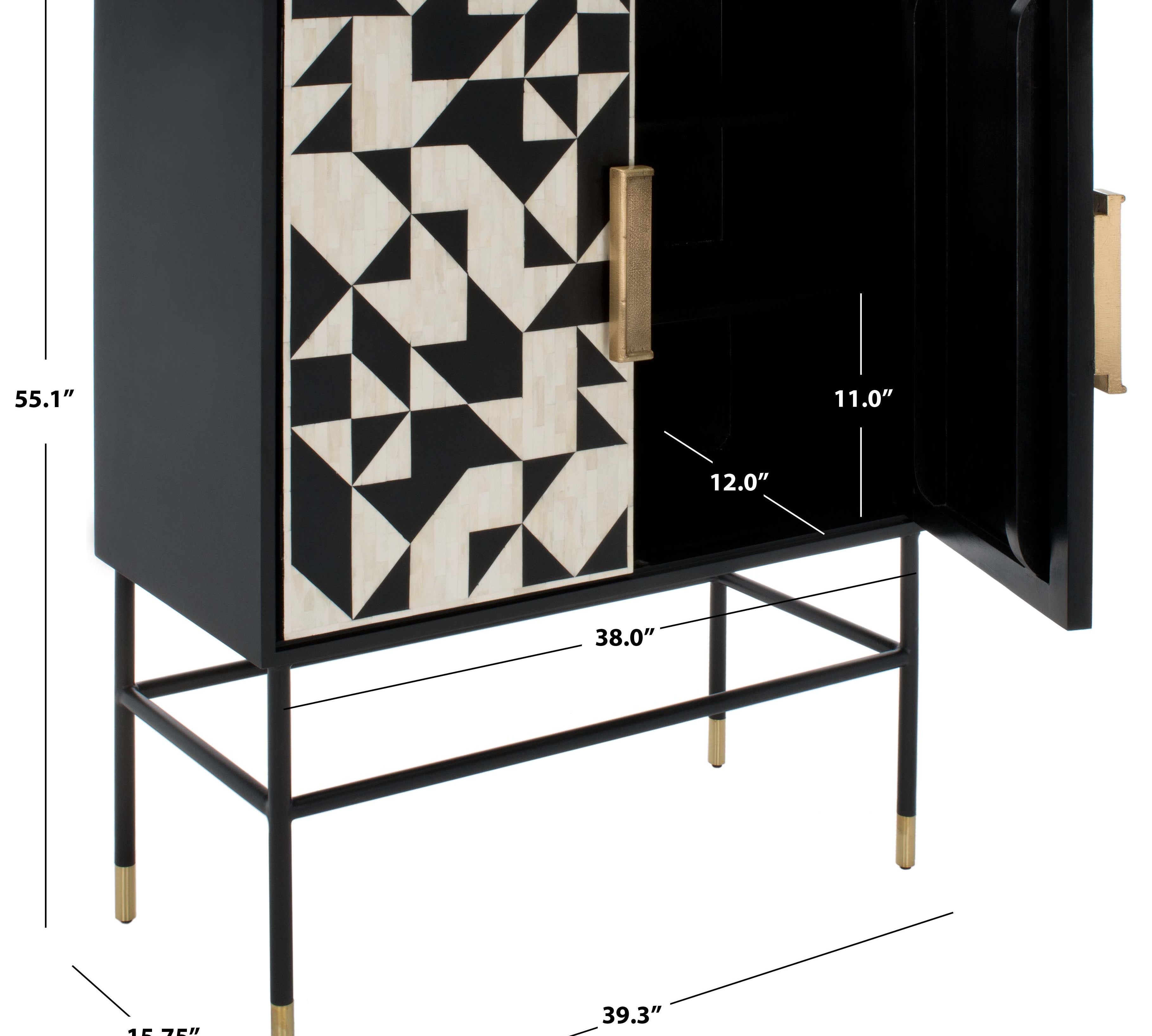 Safavieh Couture Kimori 3 Shelf Bar Cabinet