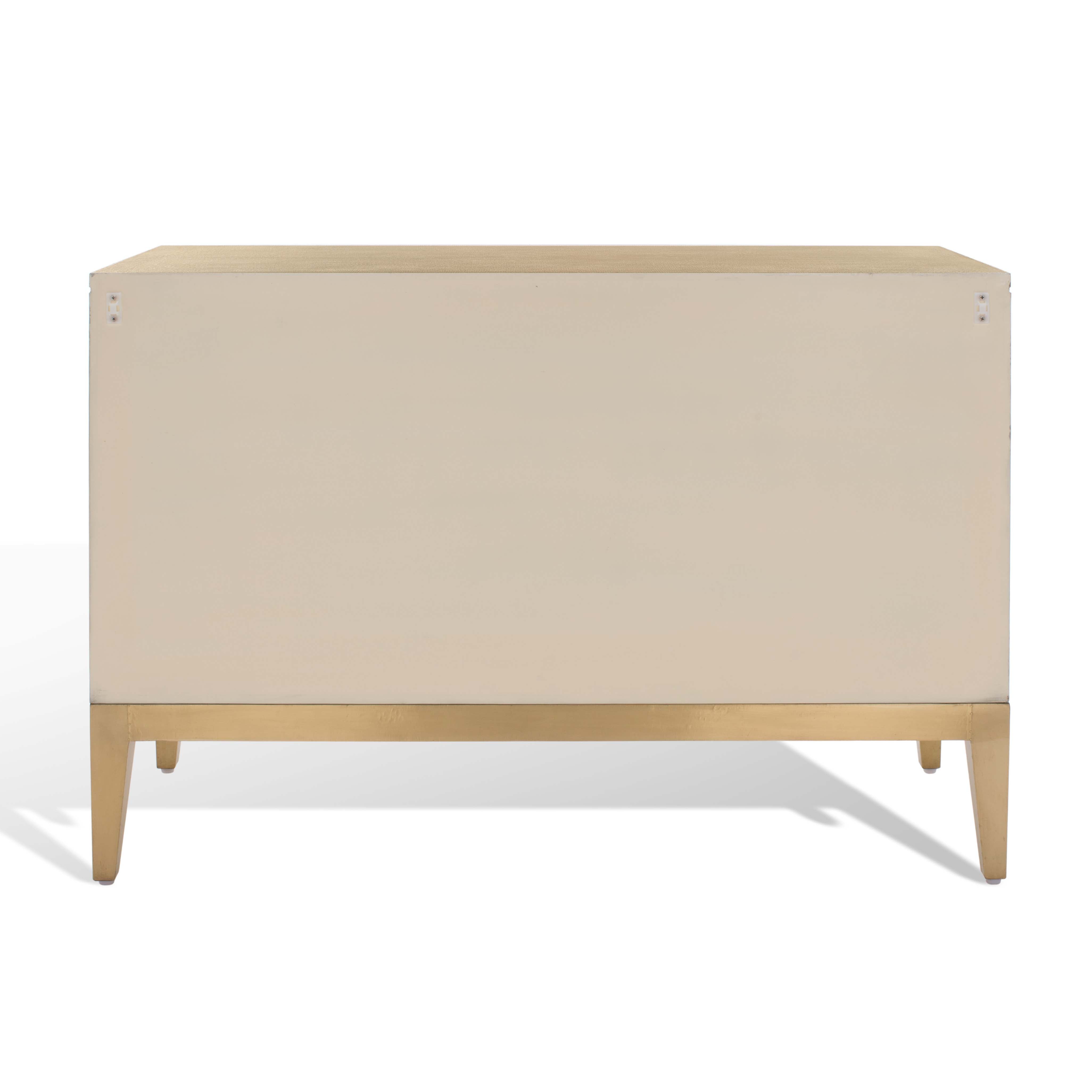 Safavieh Couture Dorielle Brass Covered Sideboard - Gold