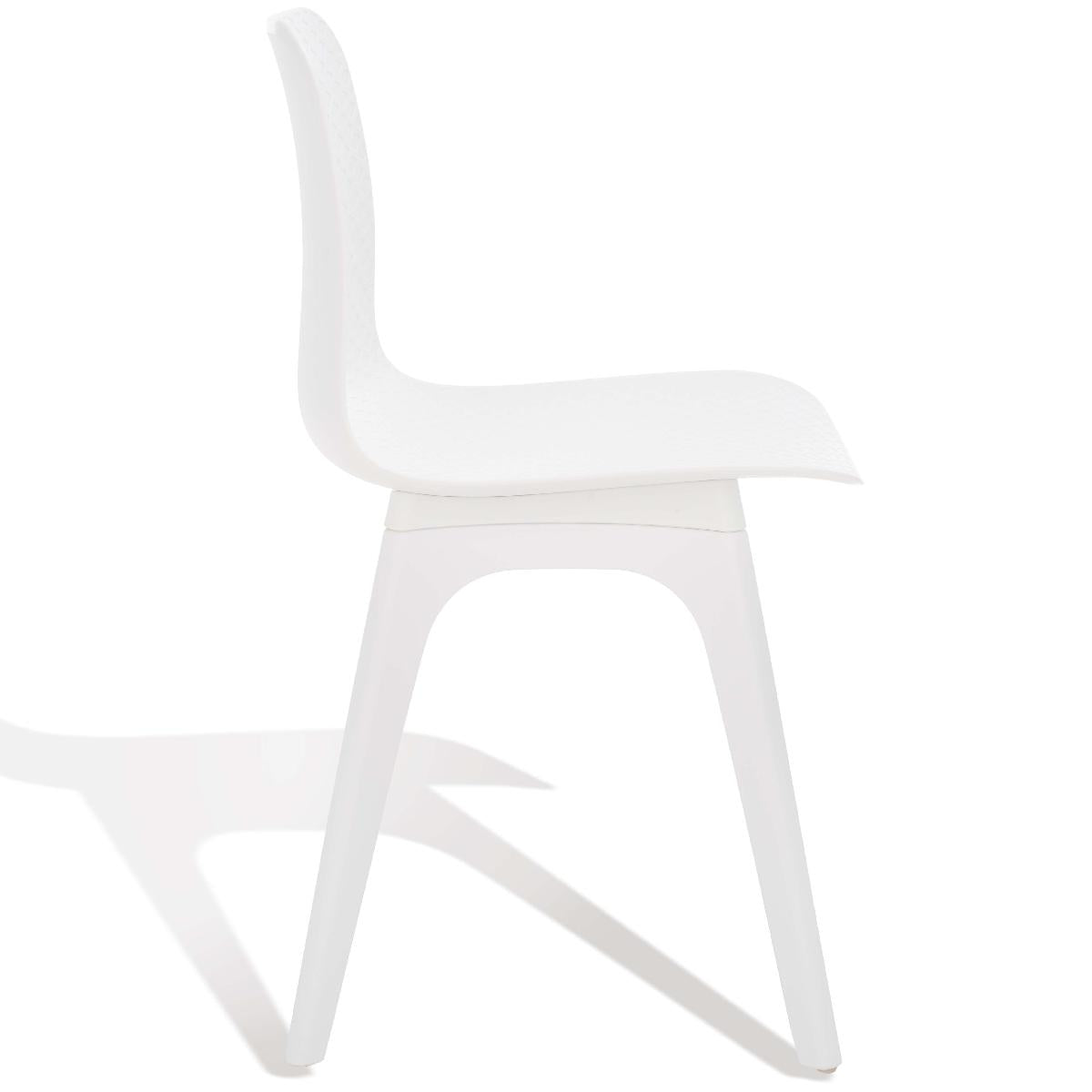Safavieh Couture Damiano Molded Plastic Dining Chair - White