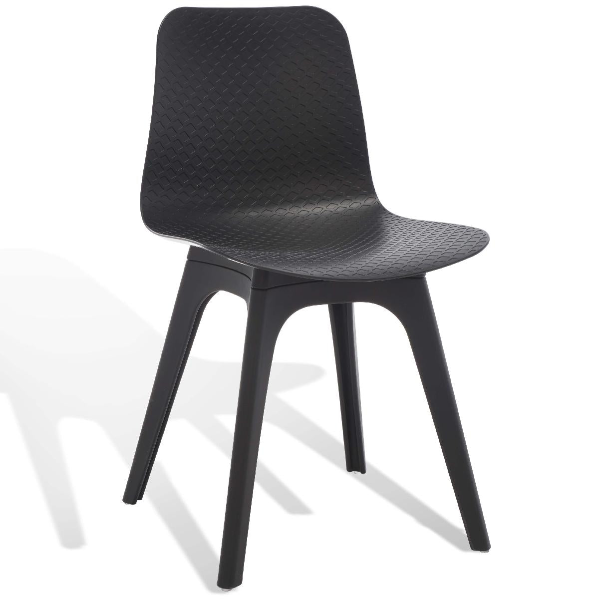 Safavieh Couture Damiano Molded Plastic Dining Chair - Black