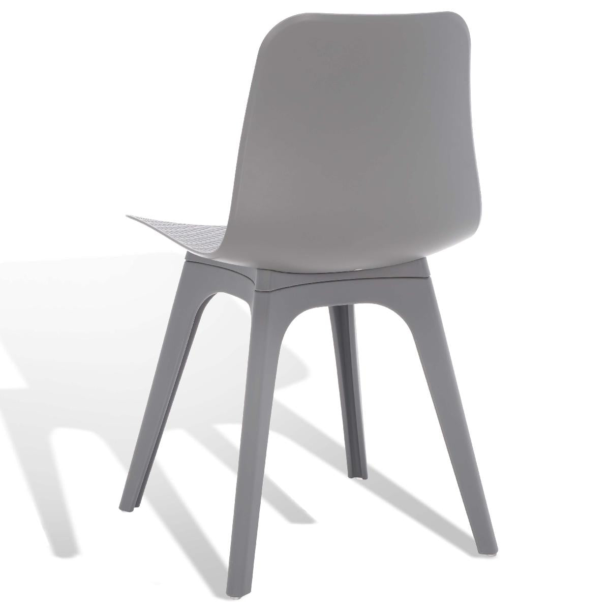 Safavieh Couture Damiano Molded Plastic Dining Chair - Grey