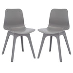 Safavieh Couture Damiano Molded Plastic Dining Chair - Grey