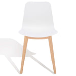 Safavieh Couture Haddie Molded Plastic Dining Chair - White / Natural