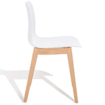 Safavieh Couture Haddie Molded Plastic Dining Chair - White / Natural