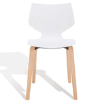 Safavieh Couture Darnel Molded Plastic Dining Chair - White / Natural
