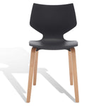 Safavieh Couture Darnel Molded Plastic Dining Chair - Black / Natural