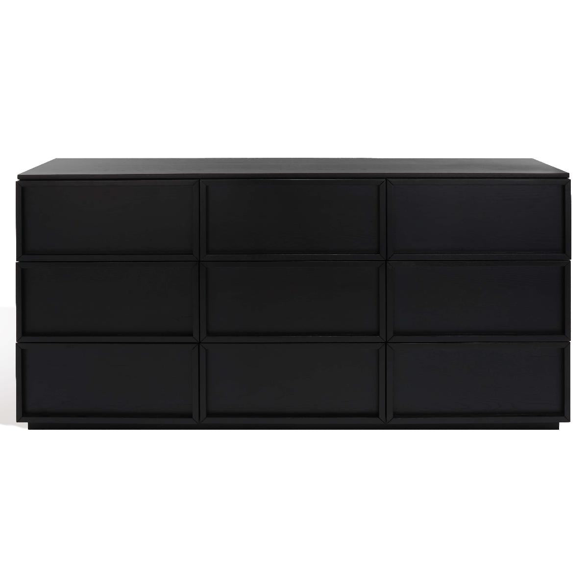 Safavieh Couture Zeus 9 Drawer Dresser - Black