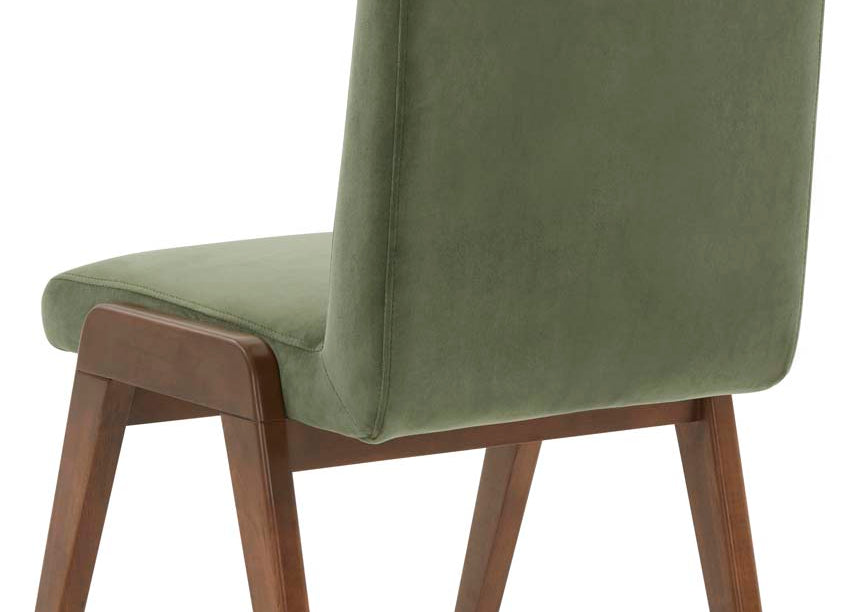 Safavieh Couture Forrest Dining Chair - Olive Green / Walnut