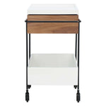 Safavieh Couture Scout Tray Bar Cart - Walnut / White