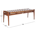 Safavieh Couture Dilan Leather Bench