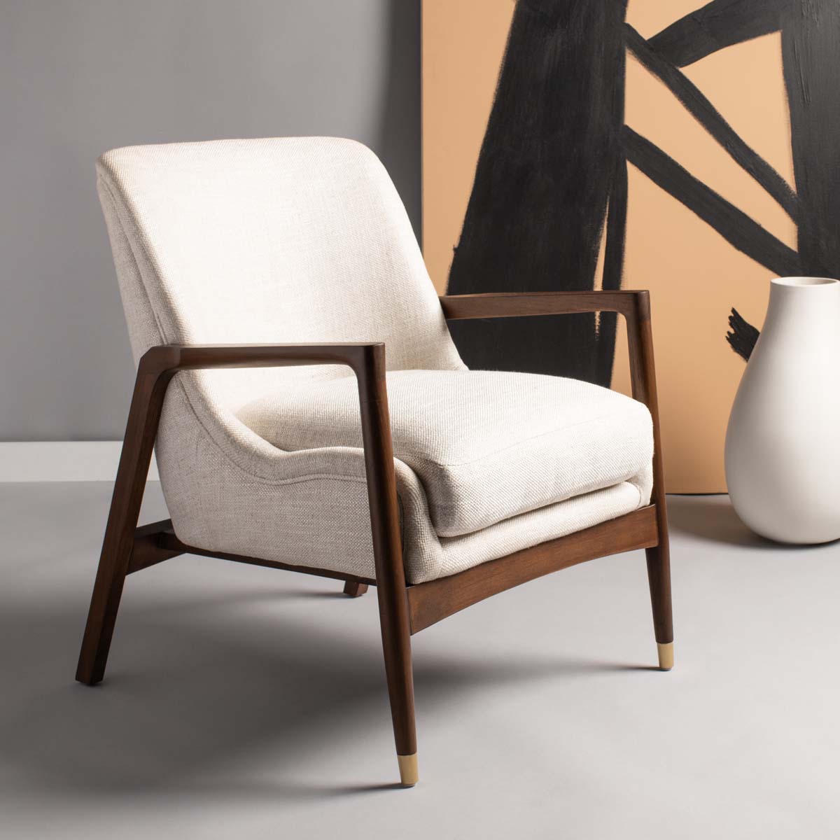 Safavieh Couture Flannery Mid Century Accent Chair
