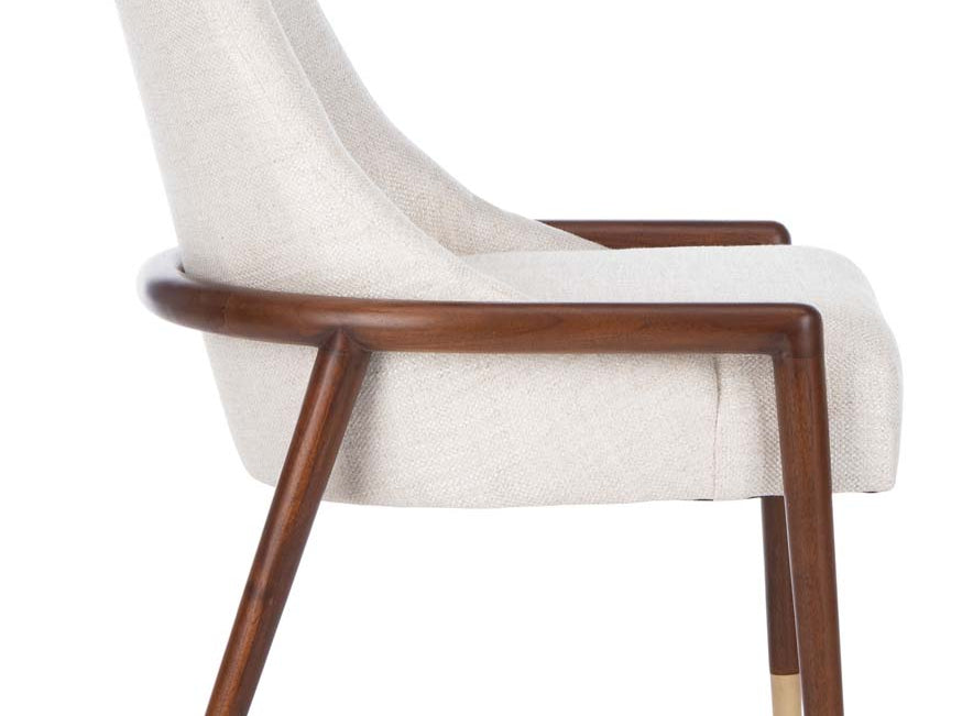 Safavieh Couture Brennan Mid Century Chair - Cream