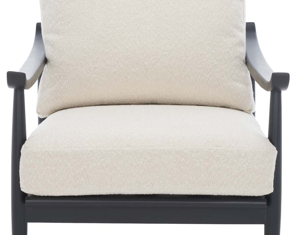 Safavieh Couture Kiara Mid Century Accent Chair - Beige / Black