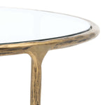 Safavieh Couture Jessa Round Metal Coffee Table - Brass