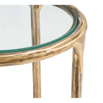 Safavieh Couture Jessa Forged Metal Tall Round End Table - Brass